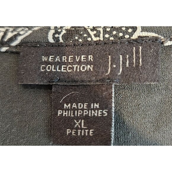 J. Jill Wearever Collection SZ XL Petite Shift Maxi Dress Floral Stretch Resort - Picture 3 of 5